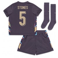 Dětský Fotbalový dres Anglie John Stones #5 ME 2024 Venkovní Krátký Rukáv (+ trenýrky)